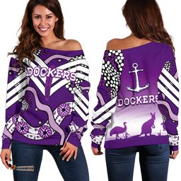 Dockers Off Shoulder Sweater Indigenous Fremantle Freo