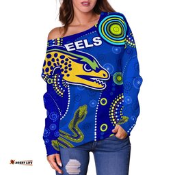 Eels Indigenous Off Shoulder Sweater Competitive 08