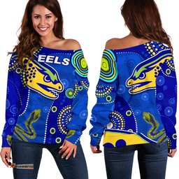 Eels Indigenous Off Shoulder Sweater Competitive 08