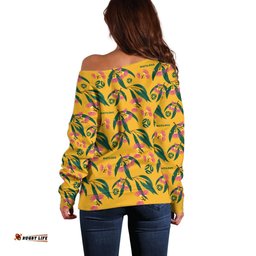 Aussie Matildas Off Shoulder Sweater Football Australia Silver Princess Unique
