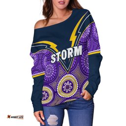 Melbourne Storm Indigenous Off Shoulder Sweater Provan Summons Trophy