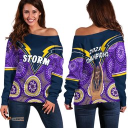 Melbourne Storm Indigenous Off Shoulder Sweater Provan Summons Trophy