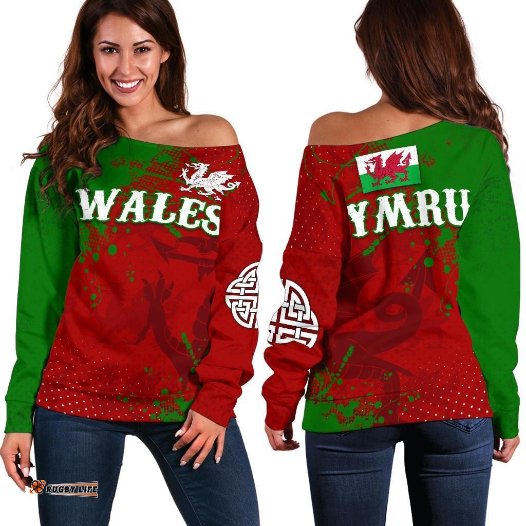 Wales Off Shoulder Sweater The Great Cymru