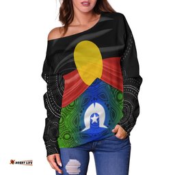Naidoc Women's Off Shoulder Sweater We Always Together