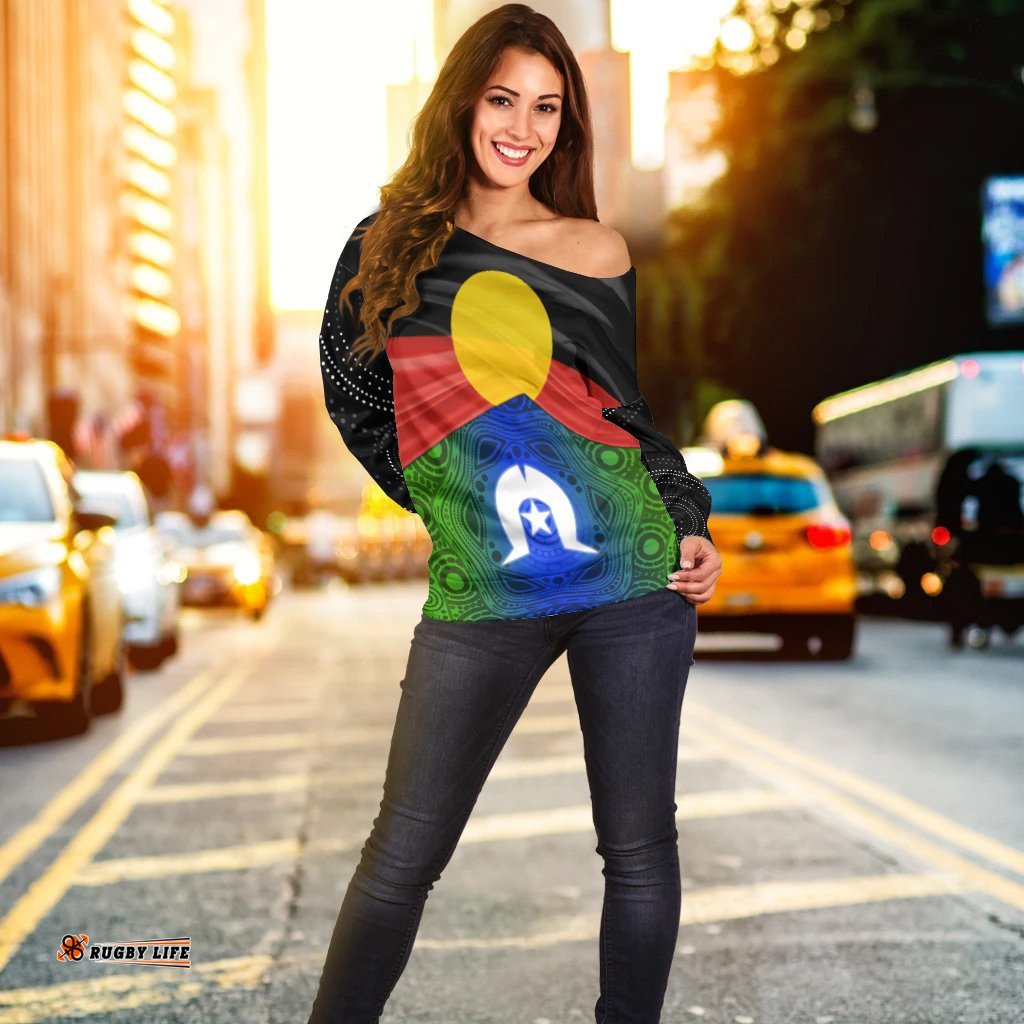 Naidoc Women's Off Shoulder Sweater We Always Together