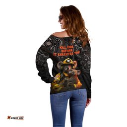 Paws For Australia Off Shoulder Sweater Bushfire Awareness Indigenous Aboriginal