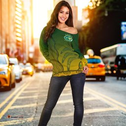 Off Shoulder Sweater, Aboriginal Australian Rugby Sweater