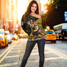 Custom Personalised Richmond Football Off Shoulder Sweater Aboriginal Go The Tigers Mascot
