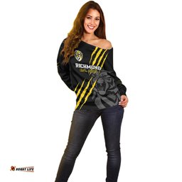 Richmond Football Off Shoulder Sweater Go Tigers Sporty Style