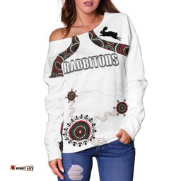 South Sydney Off Shoulder Sweater Indigenous Rabbitohs
