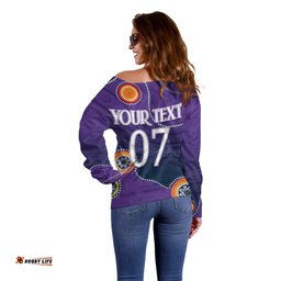 Personalised NAIDOC Week NRL Storms For Our Elders Off Shoulder Sweater