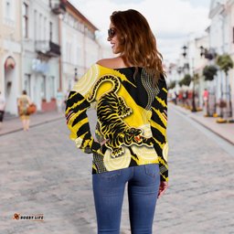 Richmond Off Shoulder Sweater Power Tigers Indigenous