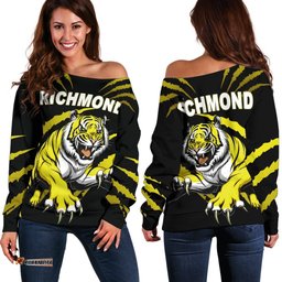 Richmond Women Off Shoulder Sweater Tigers
