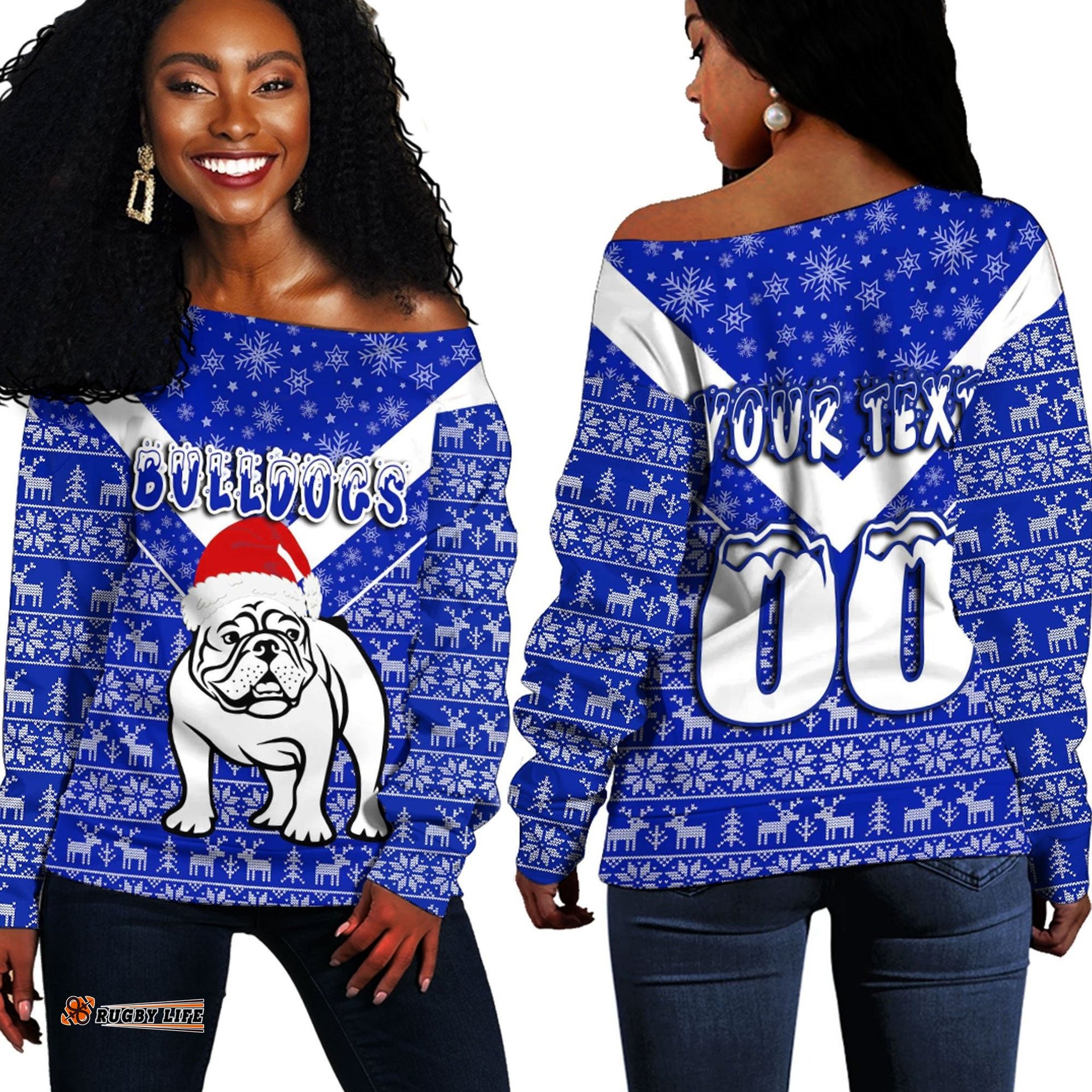 Custom Vibe Hoodie Clothing Canterbury Bankstown Bulldogs Aboriginal Tattoo Off Shoulder Sweaters