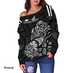 Aotearoa Super Rugby Off Shoulder Sweater Maori Kiwi