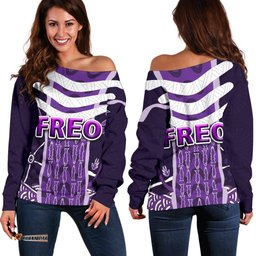 Fremantle Women Off Shoulder Sweater Dockers Simple Indigenous Freo