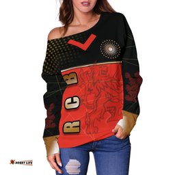 Bangalore Cricket India Off Shoulder Sweater Royal Challengers