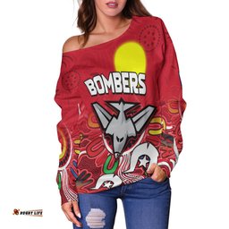 Bombers NAIDOC Week Off Shoulder Sweater Essendon Football Aboriginal