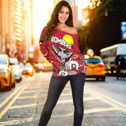 Bombers NAIDOC Week Off Shoulder Sweater Essendon Football Aboriginal