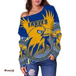 Eagles Off Shoulder Sweater West Coast Mix Indigenous