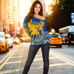 Eagles Off Shoulder Sweater West Coast Mix Indigenous