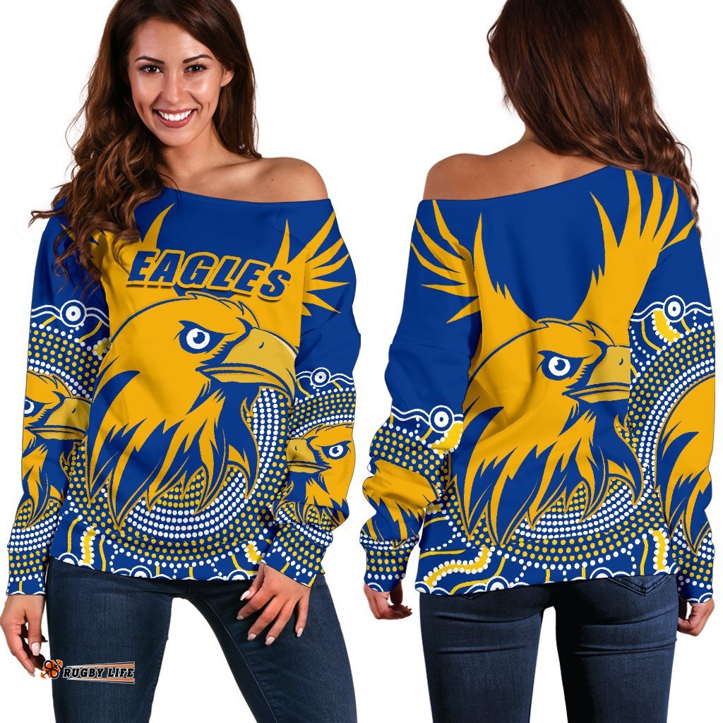 Eagles Off Shoulder Sweater West Coast Mix Indigenous