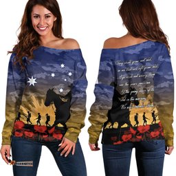 ANZAC DAY Off Shoulder Sweater Camo Style Dawn Service 08