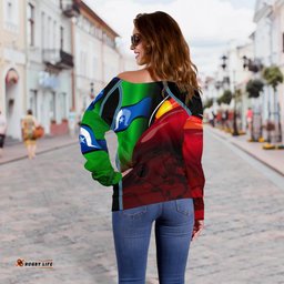 Aboriginal Women's Off Shoulder Sweater, Naidoc Week