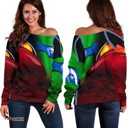 Aboriginal Women's Off Shoulder Sweater, Naidoc Week