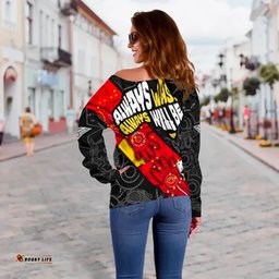 Bombers Naidoc Week Women's Off Shoulder Sweater Essendon Ingenious Spesial Version 05
