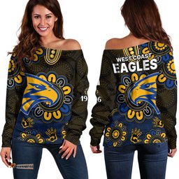 AFL West Coast Eagles 1986 Aboriginal Off Shoulder Sweater 03