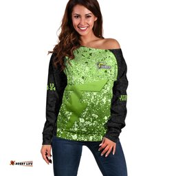 Sydney Thunder Custom Off Shoulder Sweater BBL Cricket Team 2024