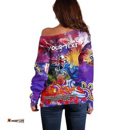 Personalised Australia Rugby Storm ANZAC Off Shoulder Sweater Melbourne Scratch Style