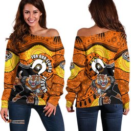 Tigers Mascot NRL Off Shoulder Sweater NAIDOC
