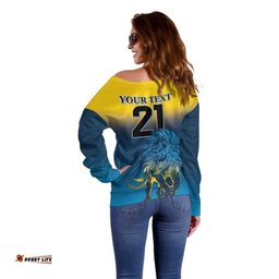 Custom Sri Lanka Cricket Off Shoulder Sweater With Simple Lions Version