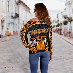 Wests Women's Off Shoulder Sweater Rugby Tigers