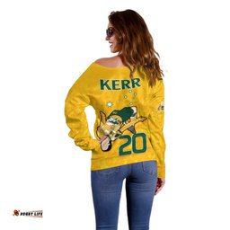 Sam Kerr Matildas Off Shoulder Sweater Australia Soccer Go World Cup 2023