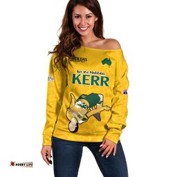 Sam Kerr Matildas Off Shoulder Sweater Australia Soccer Go World Cup 2023