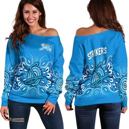 Adelaide Strikers Aboriginal Cricket Women Off Shoulder Sweater