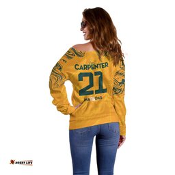 Ellie Carpenter Australian Matildas Off Shoulder Sweater