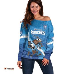 Custom NSW Cockroaches Blues Off Shoulder Sweater New South Wales Origin No1