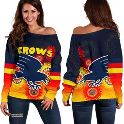 Adelaide Crows Special Style Women's Off Shoulder Sweater