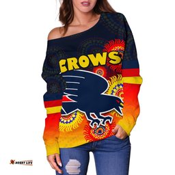 Adelaide Crows Special Style Women's Off Shoulder Sweater