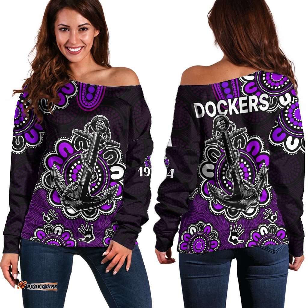 AFL Fremantle Dockers 1994 Aboriginal Off Shoulder Sweater