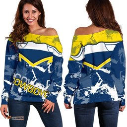 Cowboys Women's Off Shoulder Sweater