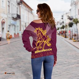 Brisbane Broncos Indigenous Women Off Shoulder Sweater
