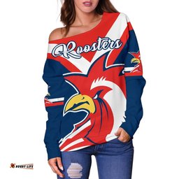 Australia Roosters Off Shoulder Sweater Rugby