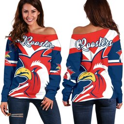 Australia Roosters Off Shoulder Sweater Rugby