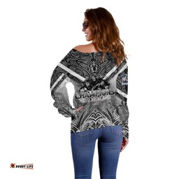 New Zealand Off Shoulder Sweater Rugby Aotearoa Champions