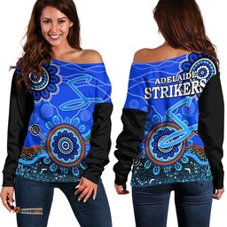 Adelaide Strikers Women Off Shoulder Sweater Cricket Indigenous Aboriginal
